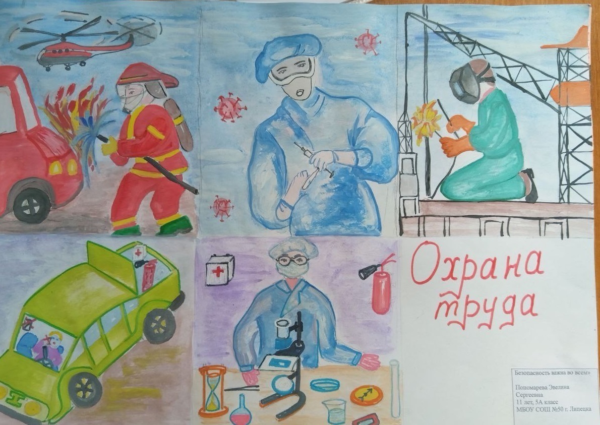 Охрана труда глазами детей.